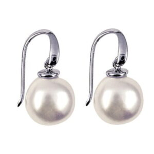 Pearl Button Earrings