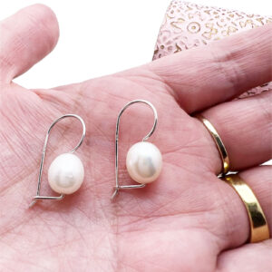 Pearl Euro Ball Earrings