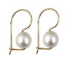 Pearl Euro ball earrings