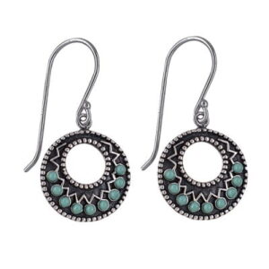 Turquoise Pearl Earrings