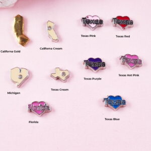USA State Floating Charms