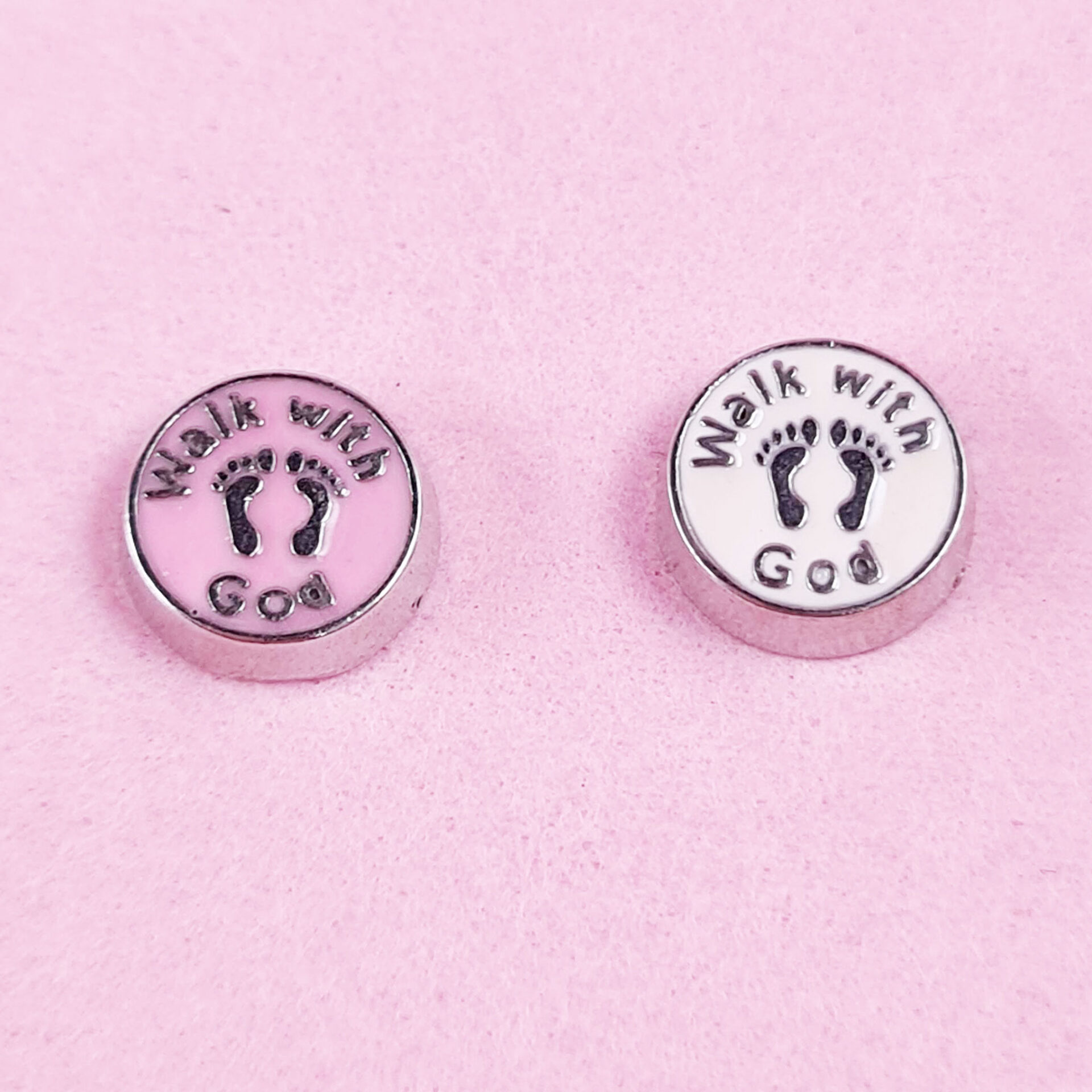 Walk with God Floating Charm
