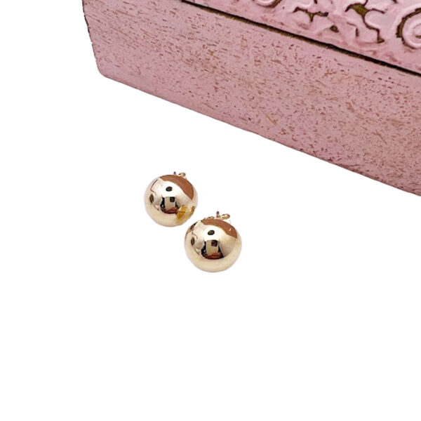 Half Dome Stud Earrings
