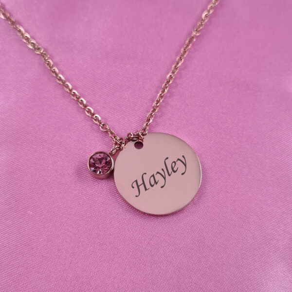 Personalised Disc Necklace