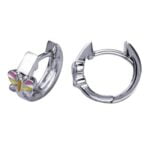 Sterling Silver Butterfly Huggie Earrings
