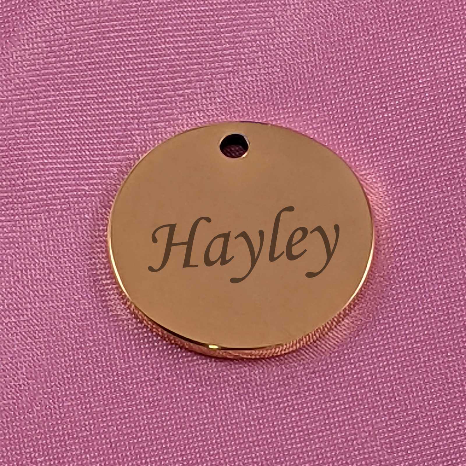 Personalised Disc Charm