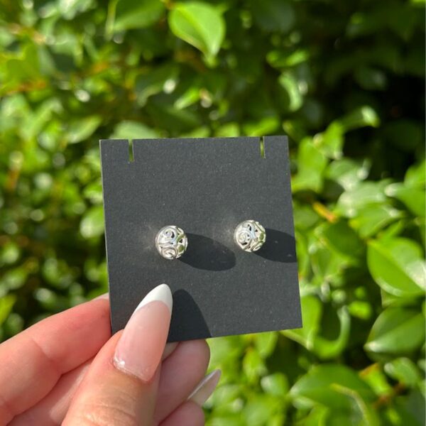Filigree Ball Stud Earrings