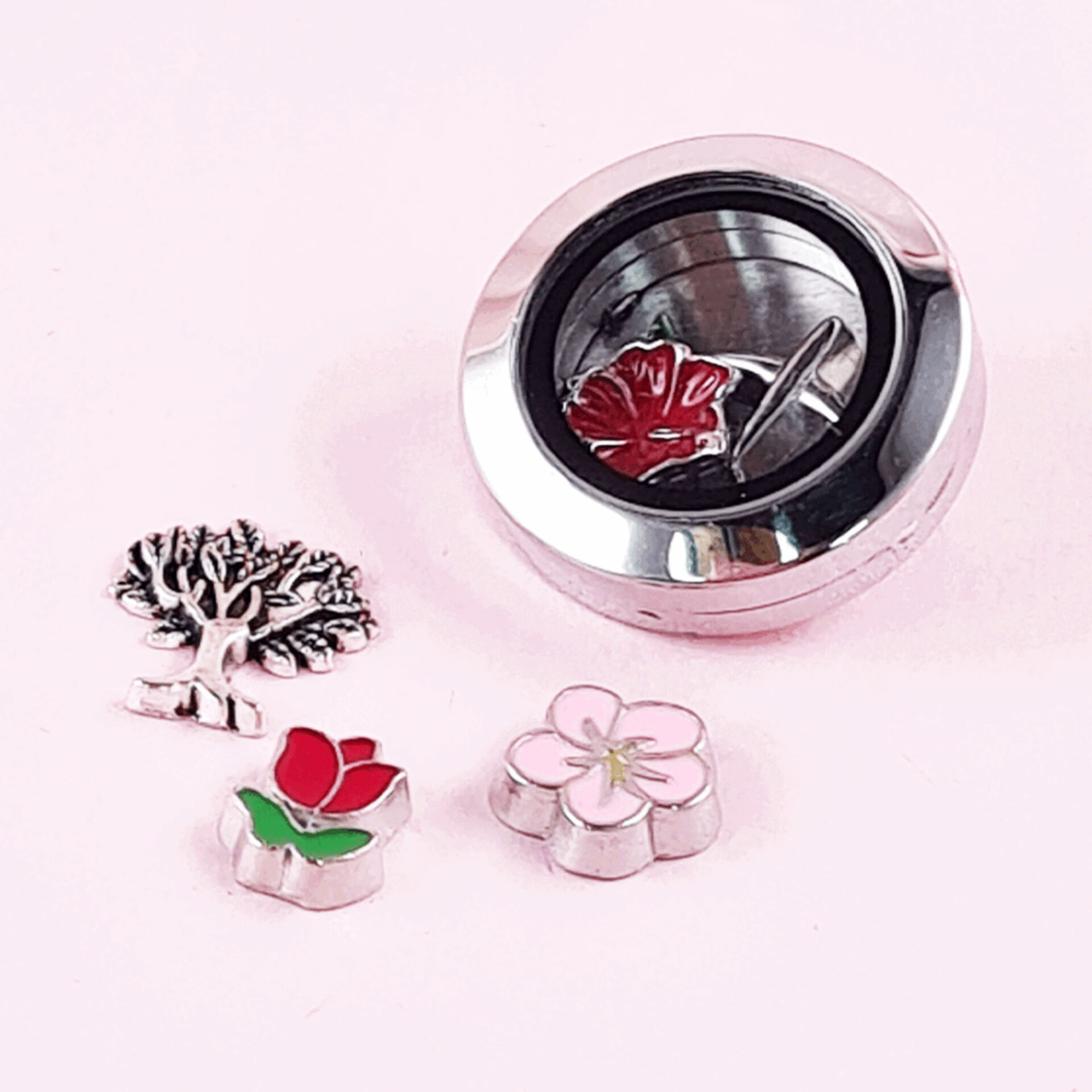 Floating Locket Brooch