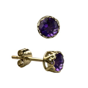Natural Amethyst Earrings