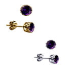 Natural Amethyst Earrings