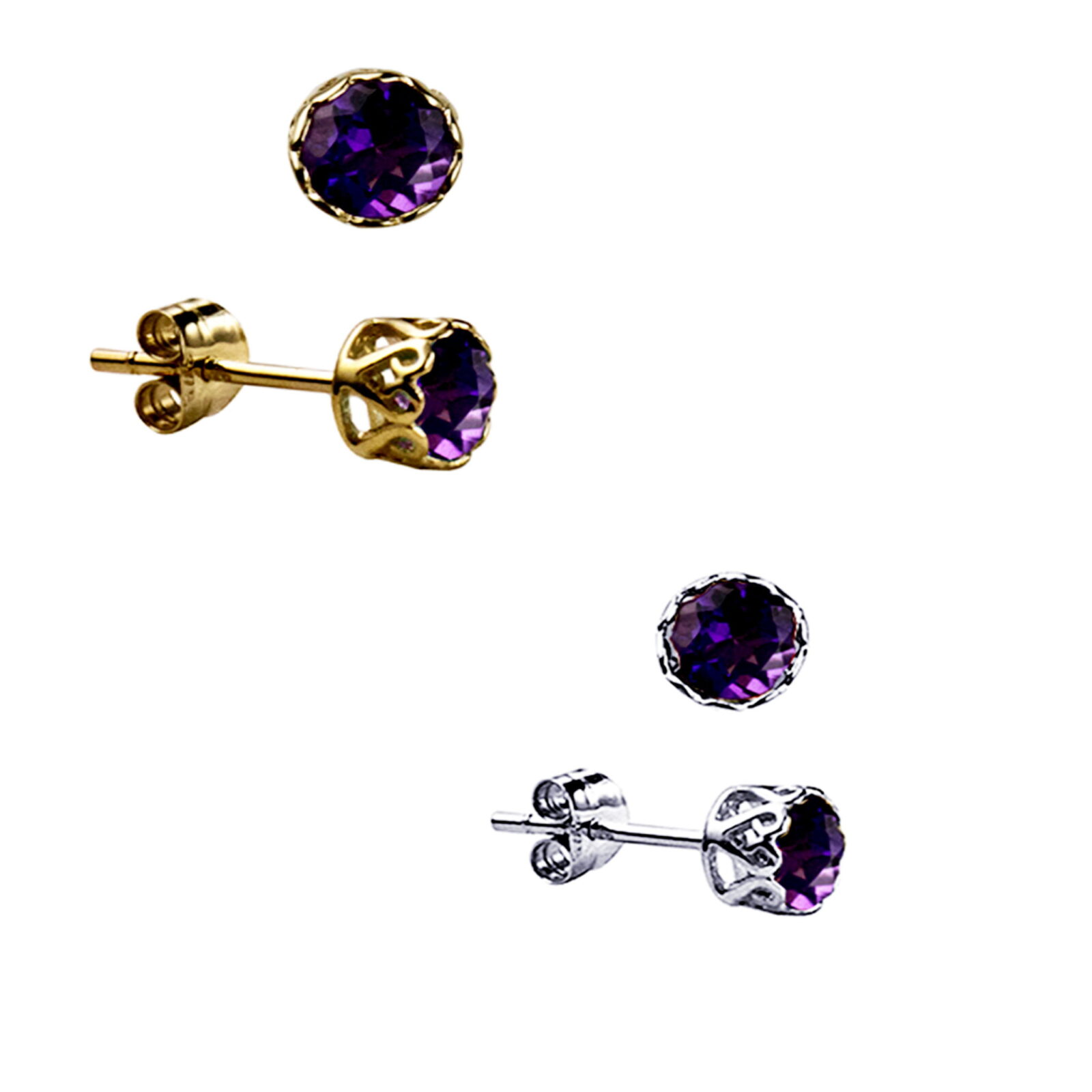 Natural Amethyst Earrings