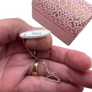 Baby Brooch Pink Stone