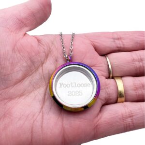 Floating Locket Personalised Charms 7 Floating Locket Personalised Charms
