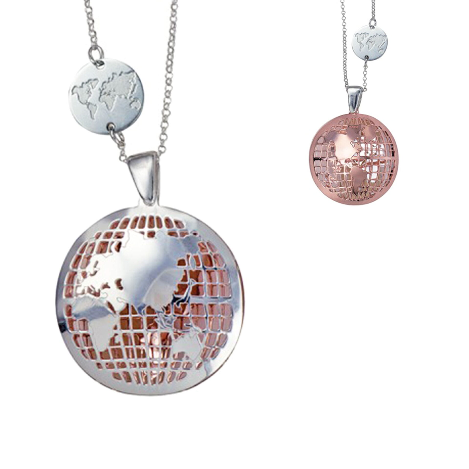 World Map Necklace