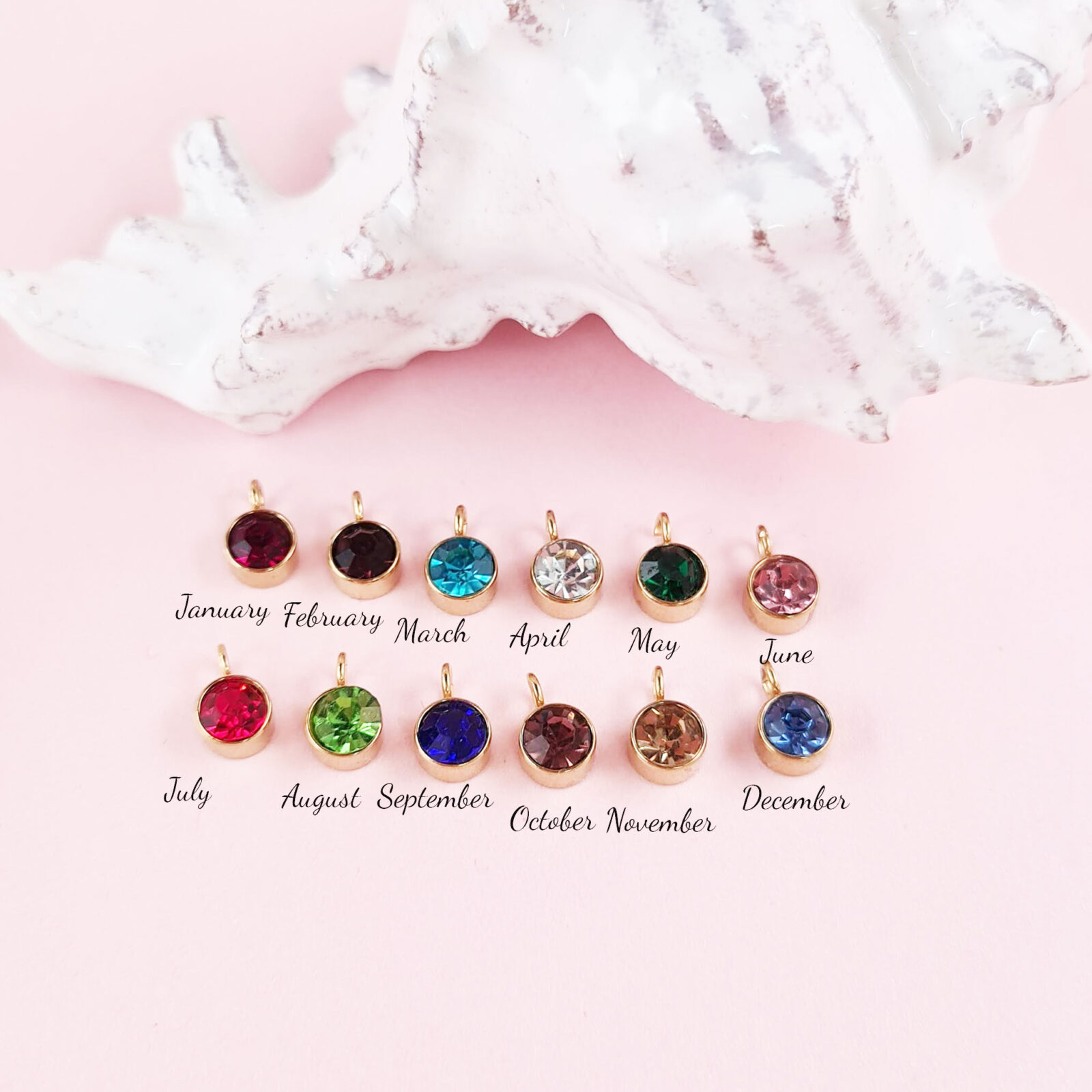 Birthstone Necklace Charms