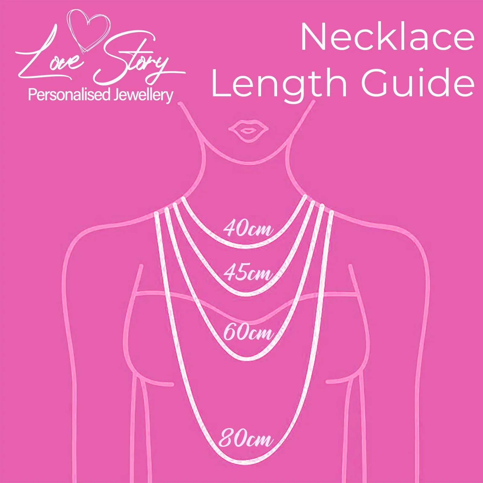 Necklaces Size Guide | Shiels – Shiels Jewellers