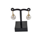Pearl Button Earrings