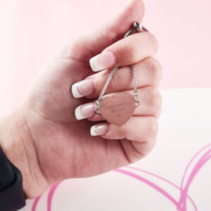 Personalised Heart Bracelet