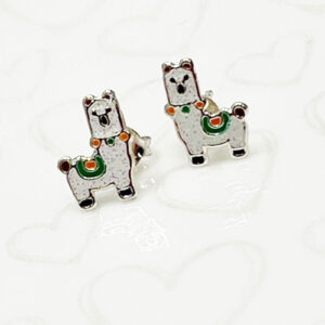 Sterling Silver Llama Earrings