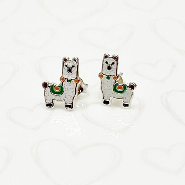 Sterling Silver Llama Earrings