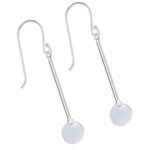 Sterling Silver Bar Drop Earrings