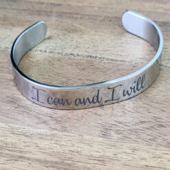 I can and I will Cuff Bracelet