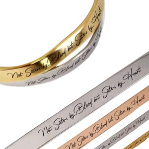 Sisters by Heart Cuff Bracelet