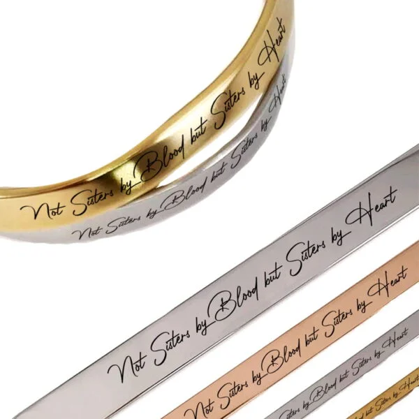 Sisters by Heart Cuff Bracelet