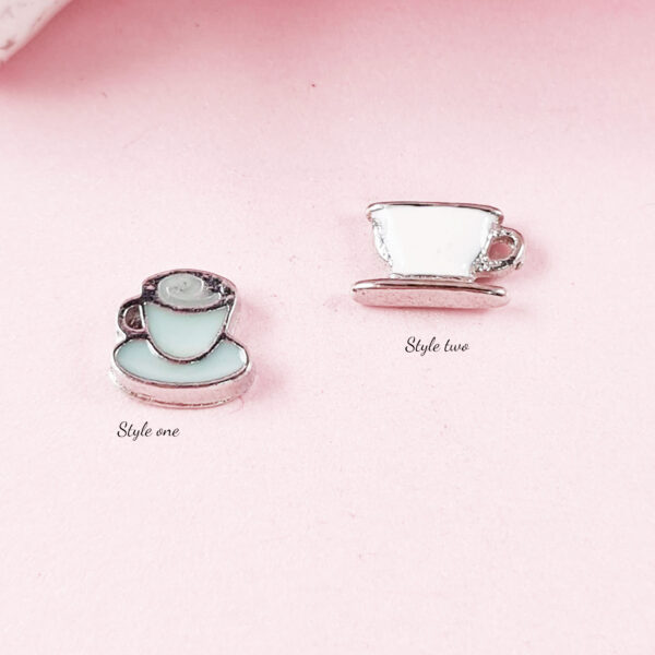 Cup and Saucer Floating Charms