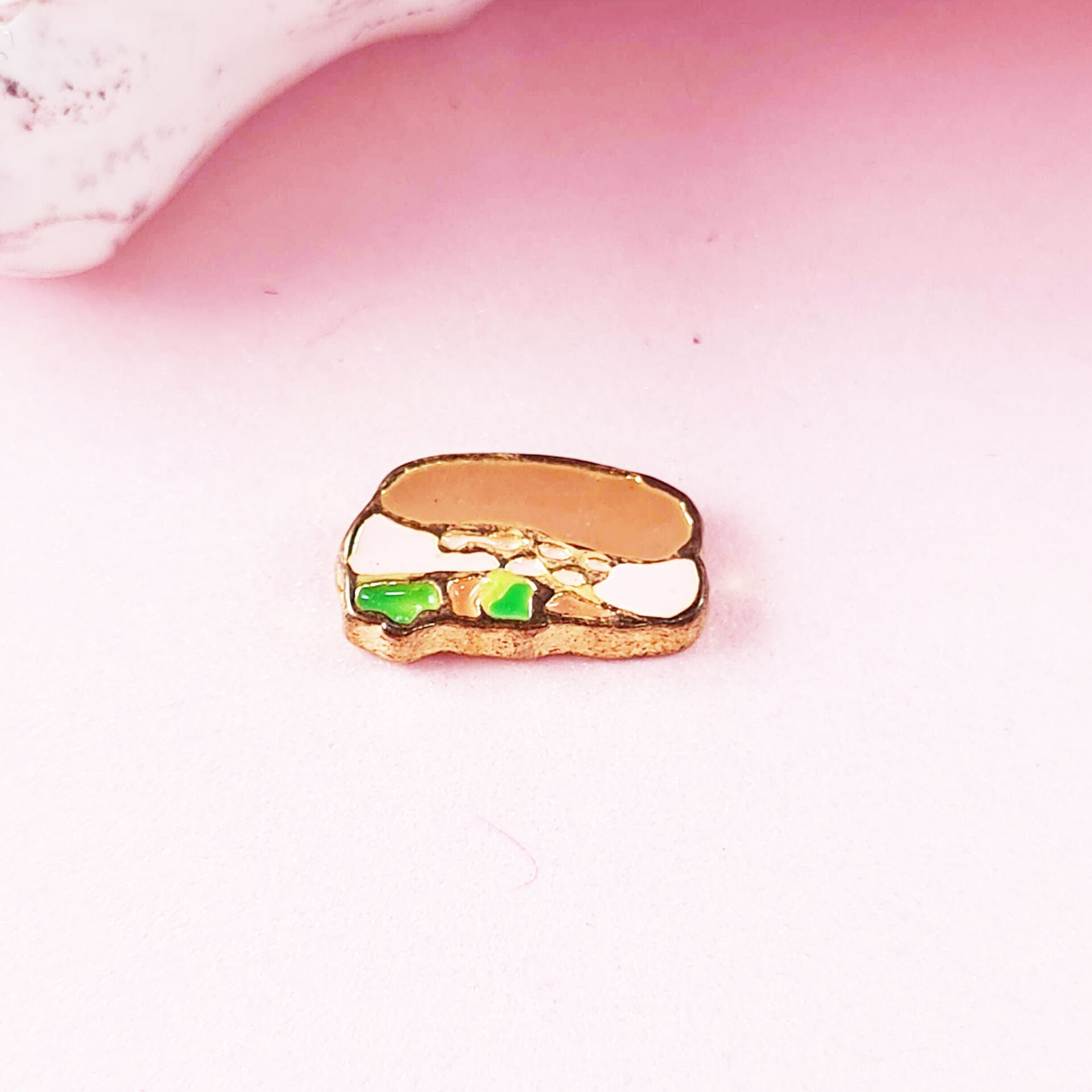 Hot Dog Floating Charm