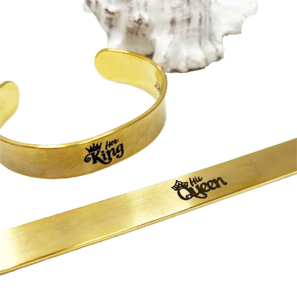 King and Queen Cuff Bracelets