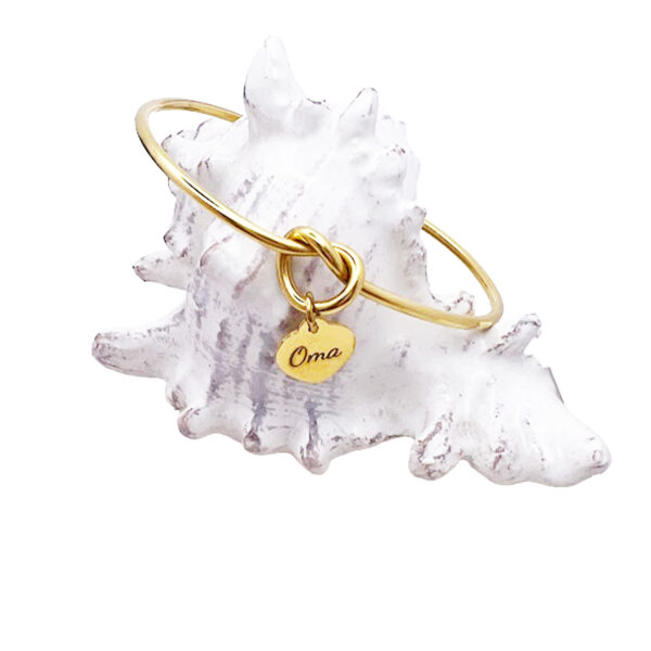 Personalised Knot Bangle