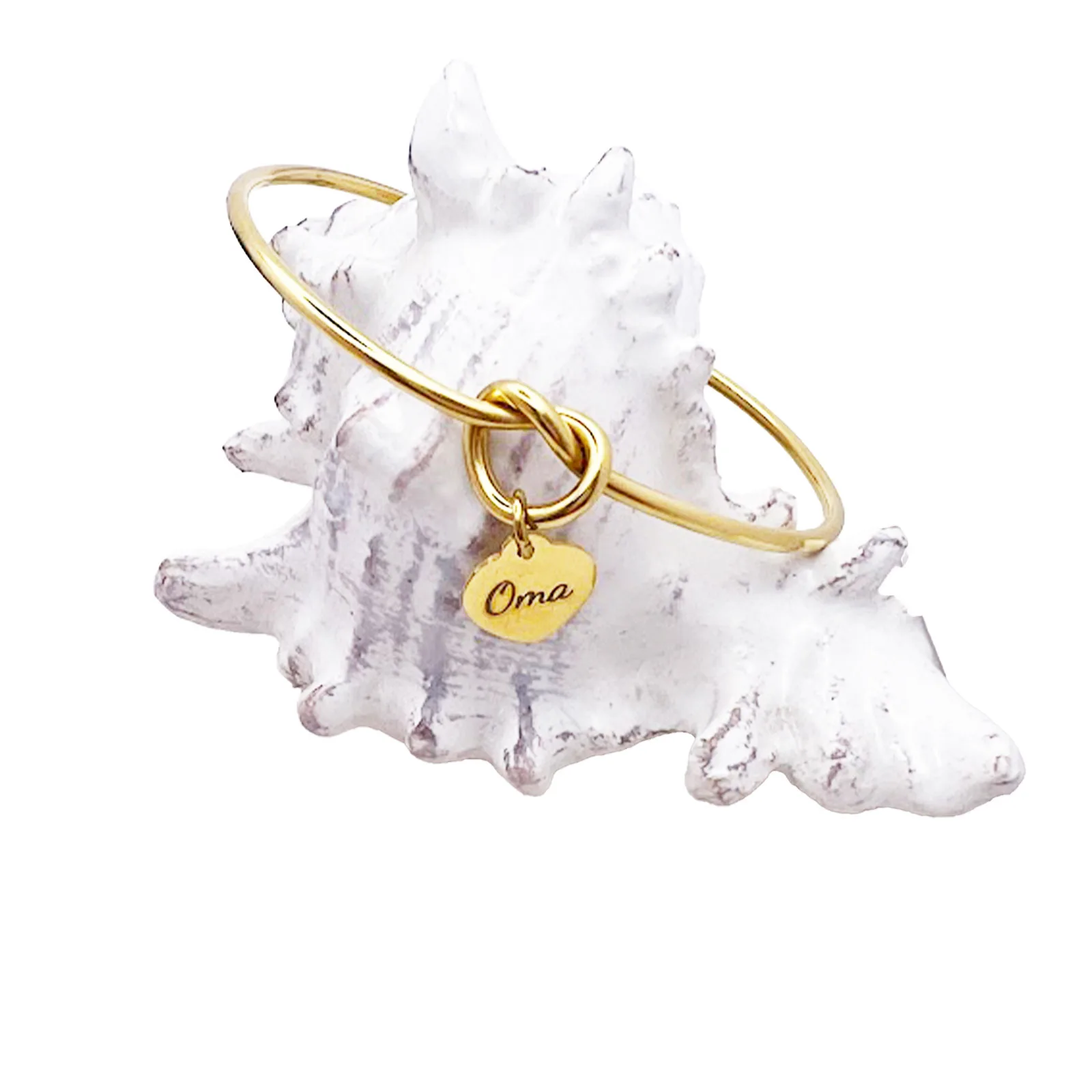Personalised Knot Bangle