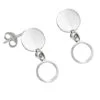 Open Circle Drop Earrings