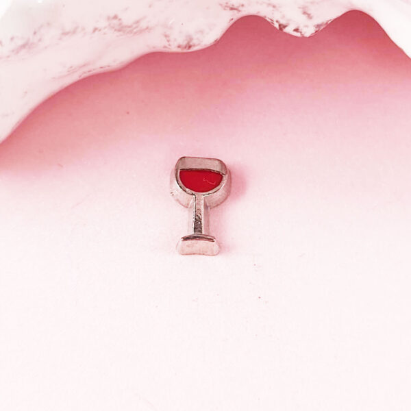 Red Wine Floating Charm