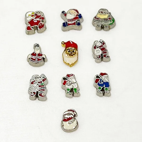 Santa Floating Charms