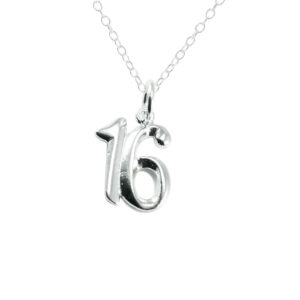 Sixteenth Pendant Necklace