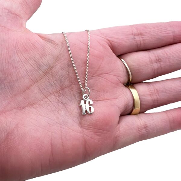 Sixteenth Pendant Necklace
