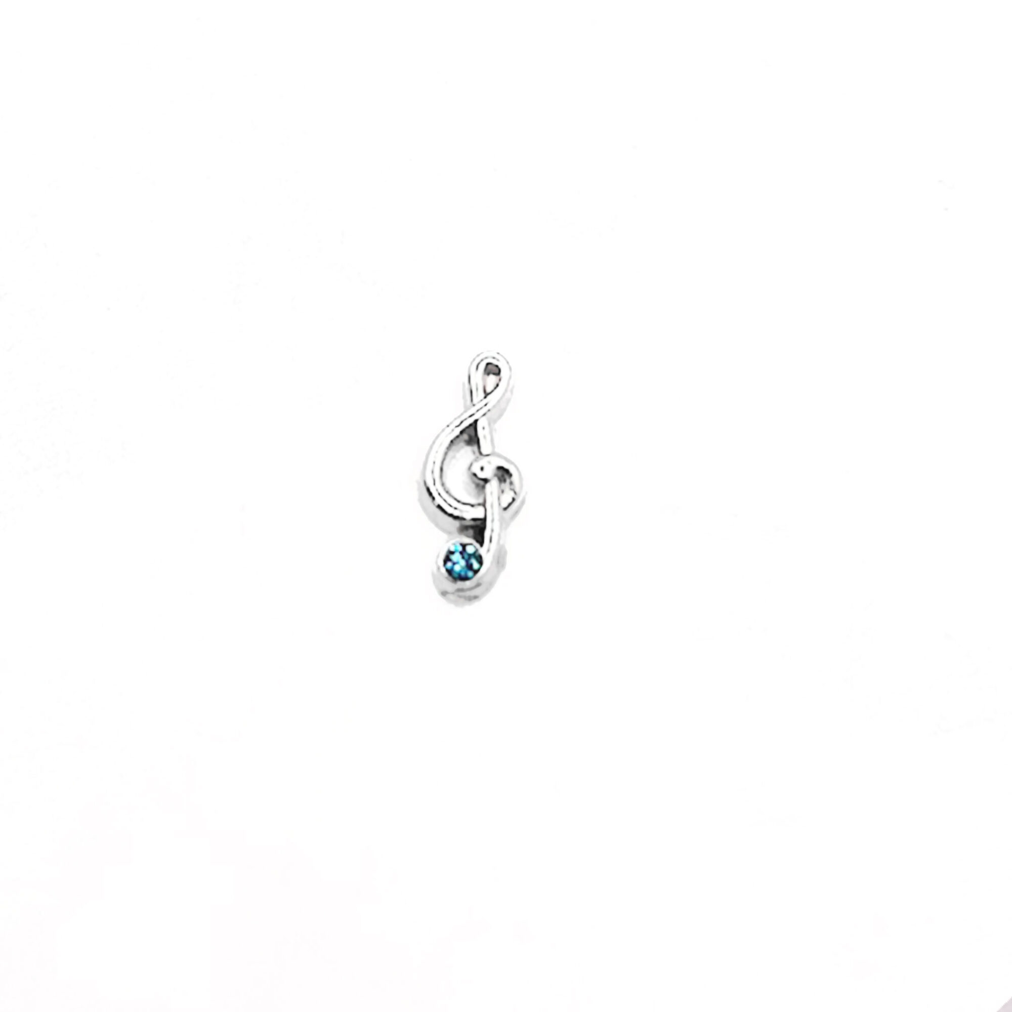 Treble Clef Floating Charm