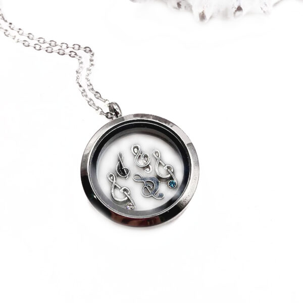 Treble Clef Floating Charm