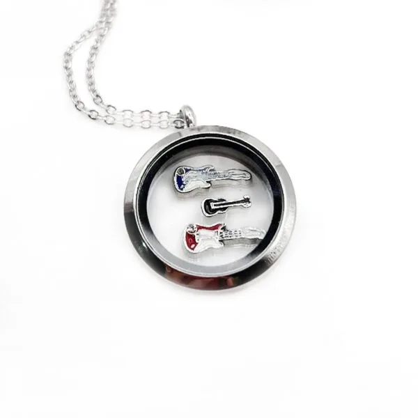 Guitar Floating Charm