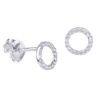 Open Circle CZ Earrings