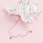 Sterling Silver Anklet 3 Hearts