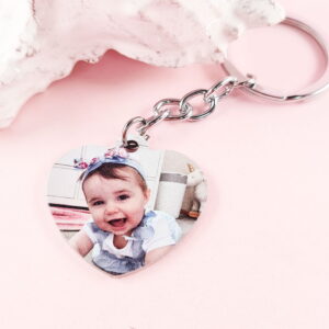 Personalised Heart Keyring