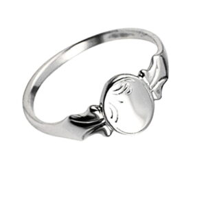 Sterling Silver Oval Signet Ring 7 Oval Signet Ring