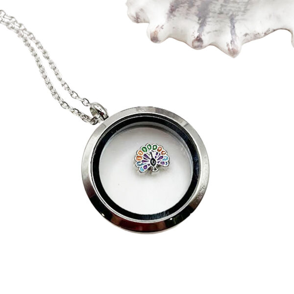Peacock Floating Charm