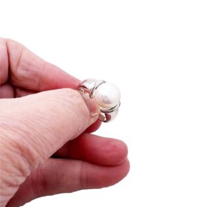 Sterling Silver Pearl Ring