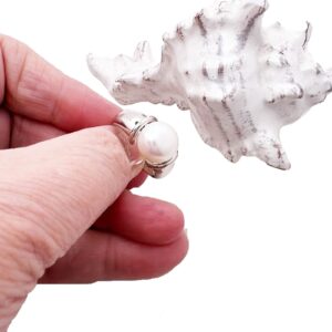 Sterling Silver Pearl Ring