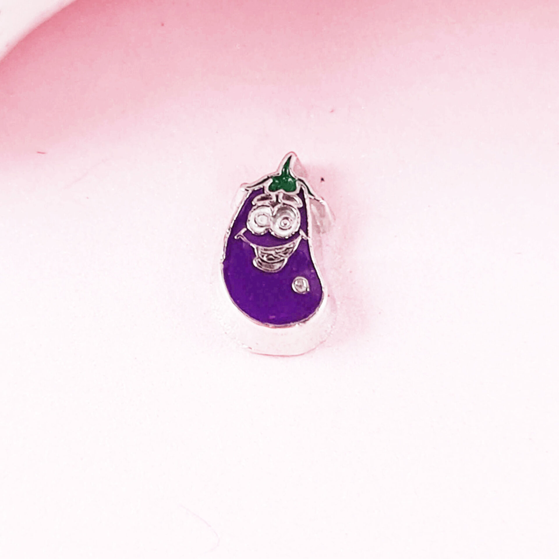 Anime Eggplant Floating Charm