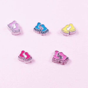 Baby Feet Floating Charm